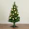 4ft. Fiber Optic Warm White Ornament LED Lights Pine with Mixed Tips Artificial Christmas Tree